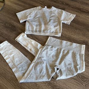 Gray Two piece workout set